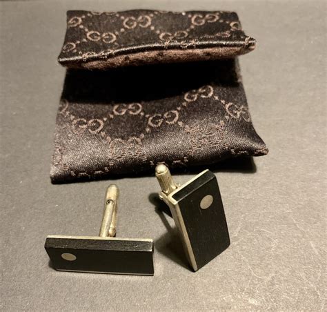 gemelli gucci ebay|GUCCI GEMELLI ARGENTO+LEGNO Vintage .